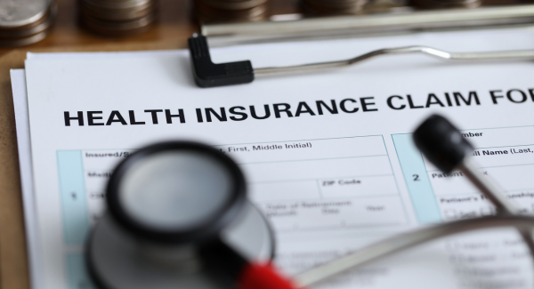Image of a health insurance claim form